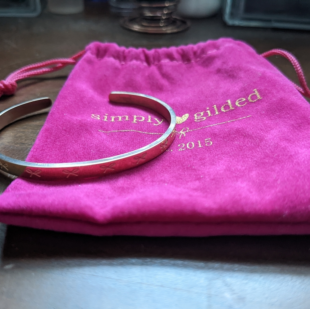 Simply Gilded rose gold cuff bracelet